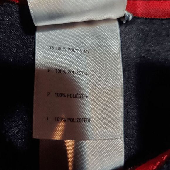 The North Face Sweater Mens Small Black Athletic Fit Logo 1/4 Zip Pullover - Picture 5 of 11